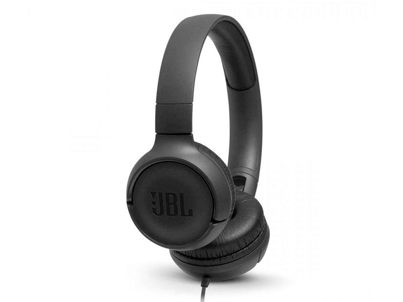 JBL Tune 500, OnEar Universal Headphones 1-button Mic/Rem (Black)