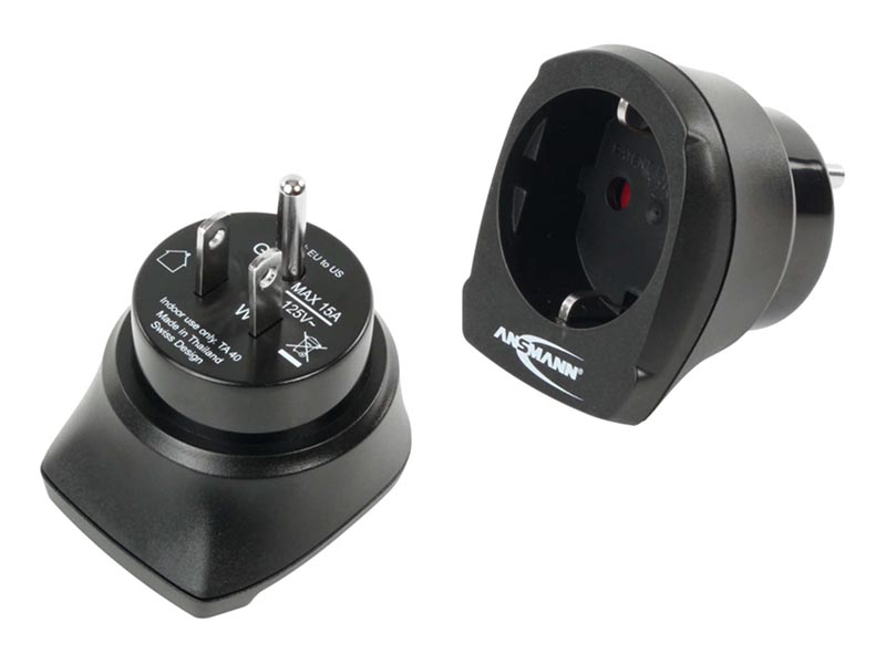 ANSMANN Travel Plug - EU to US,Travel Power,Travel Adaptors & Accessories