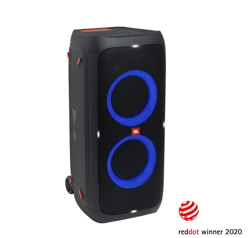 JBL Partybox 310, Portable Blt Party Speaker, Light Effect, Wheels (Black)