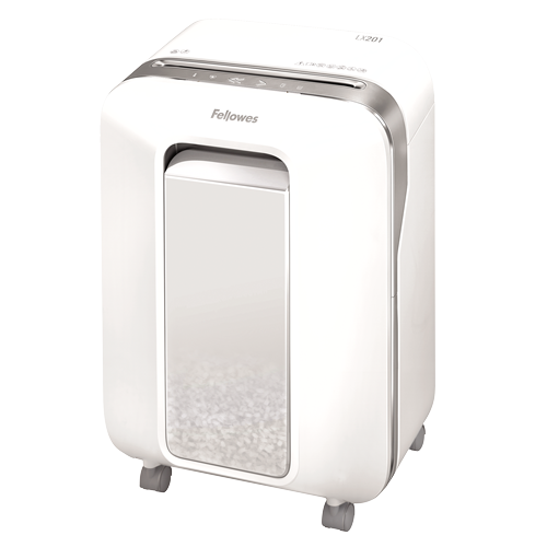 Fellowes POWERSHRED LX201 WHITE SHREDDER (MICRO CUT) 230V EU