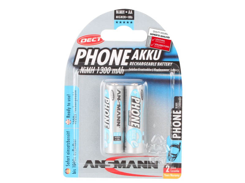 ANSMANN Mignon - AA size - Pack of 2,NiMH Rechargeable