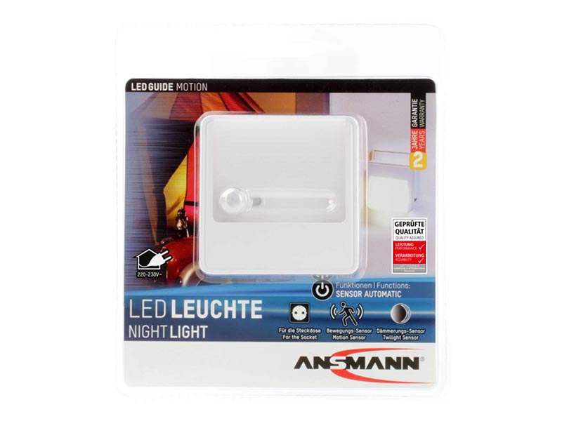 ANSMANN LED Nightlight MOTION - UK, ANSMANN Lighting, Aqualight & Nightlights