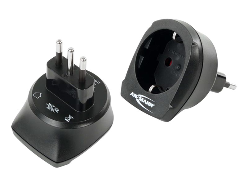 ANSMANN Travel Plug - EU to IT,Travel Power,Travel Adaptors & Accessories