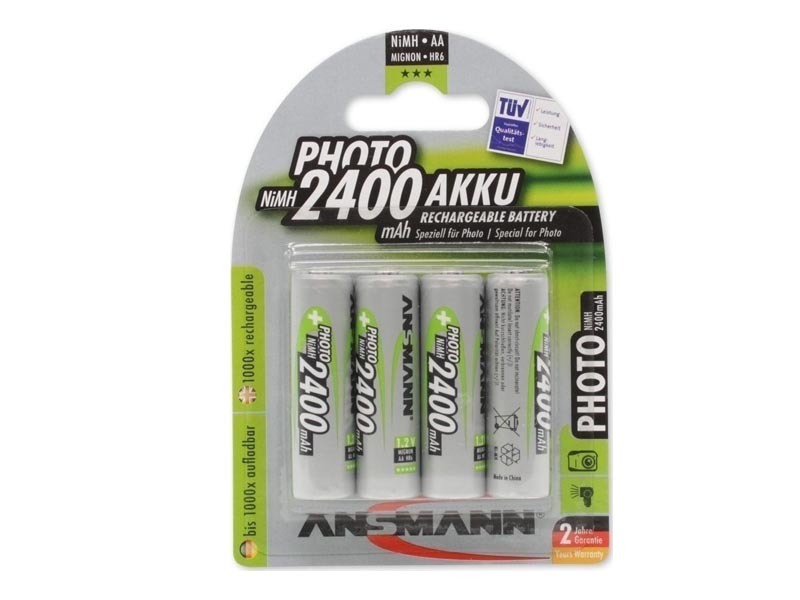 ANSMANN Mignon - AA size - Pack of 4,NiMH Rechargeable Batteries