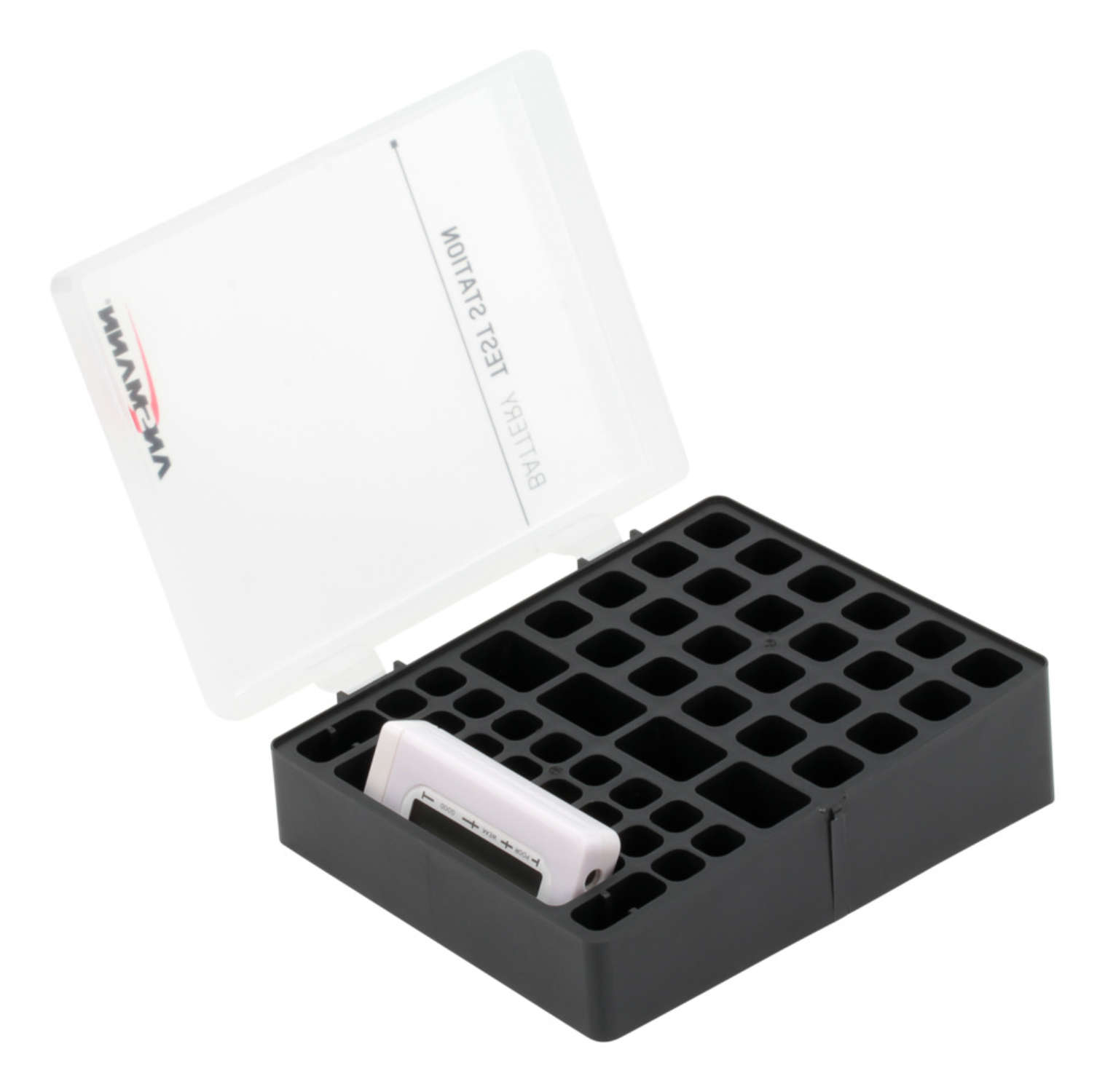 ANSMANN Battery Station 48 with Tester, Battery Accessories,Battery Boxes