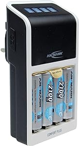 ANSMANN COMFORT PLUS including 4x AA2100mh Battery Charger
