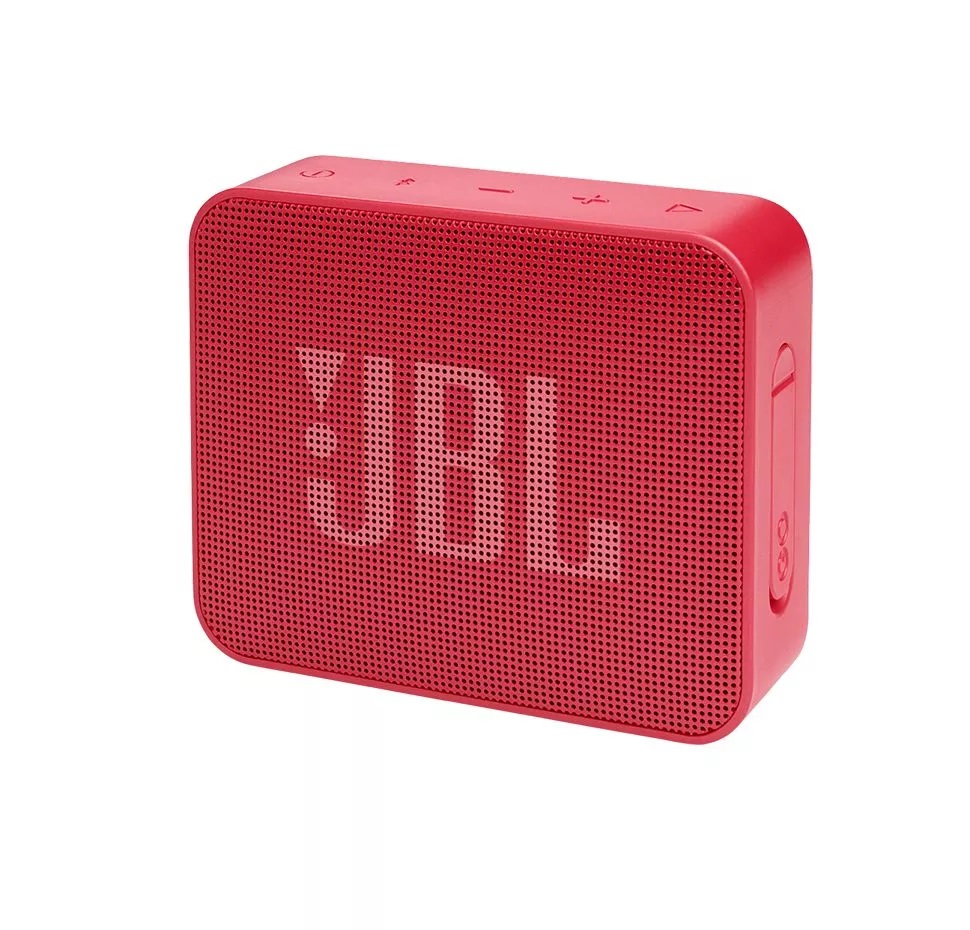 JBL GO Essential, Portable Bluetooth Speaker, Waterproof IPX7, (Red)