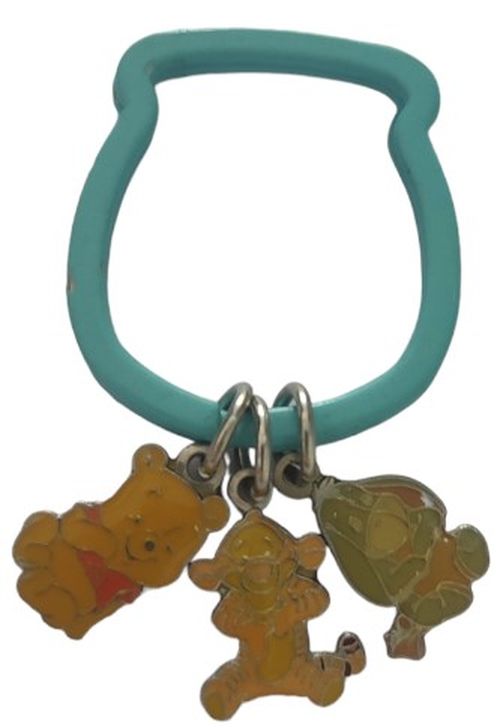 DISNEY KEYRING WINNIE &FRIENDS LIGHT BLUE