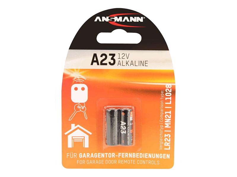 ANSMANN A23 - Pack of 2 - NEW,Non - Rechargeable Batteries,Alkaline Cells in Blister Packs
