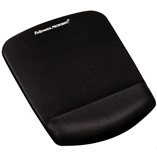 Fellowes PLUSHTOUCH MOUSEPAD WRIST SUPPORT BLACK