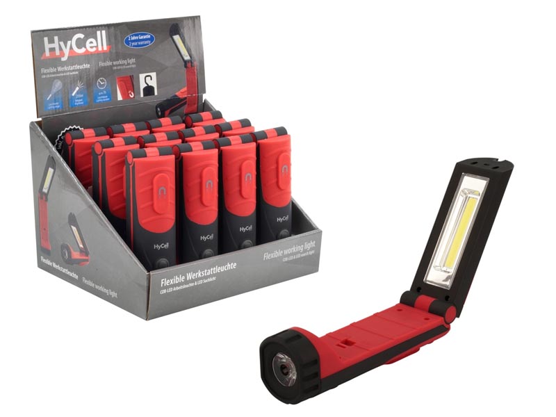 ANSMANN HYCELL Flexible Working Light COB-LED & LED Search Light Counter Display Model,Torches