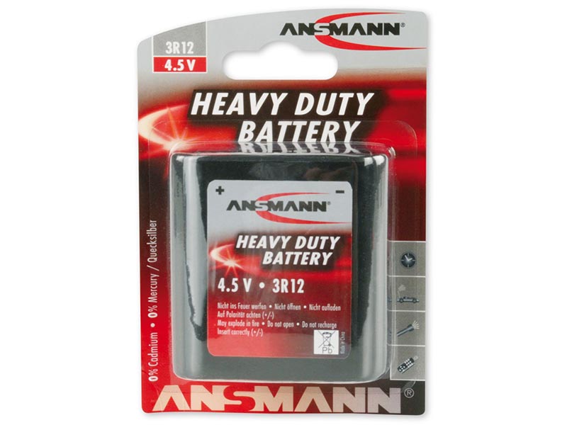 ANSMANN 3R12A,Non - Rechargeable Batteries,Zinc Carbon Cells in Blister Packs