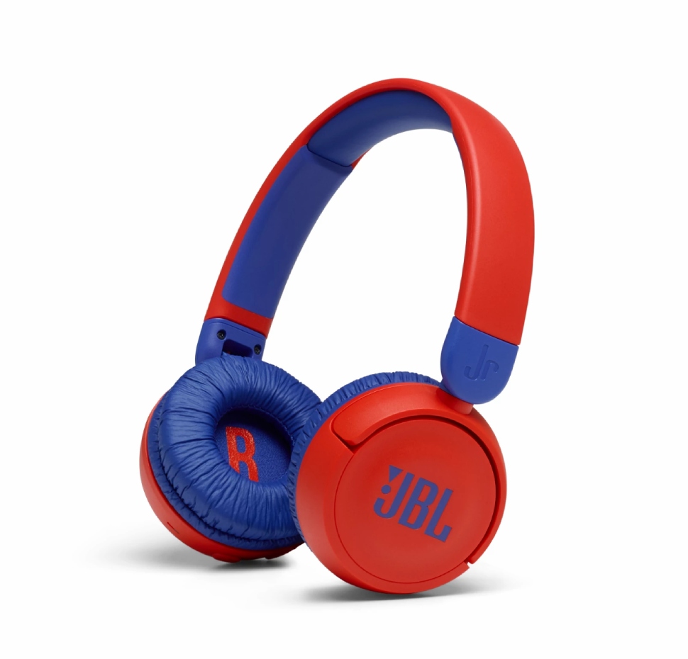 JBL JR310BT, On-Ear Headphones for Kids, Wireless (Red)