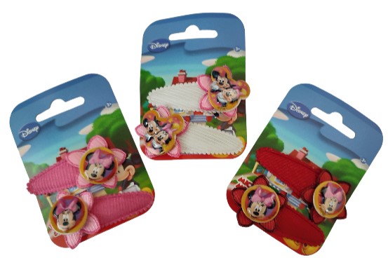 DISNEY MICKEY & MINNIE HAIR CLIPS