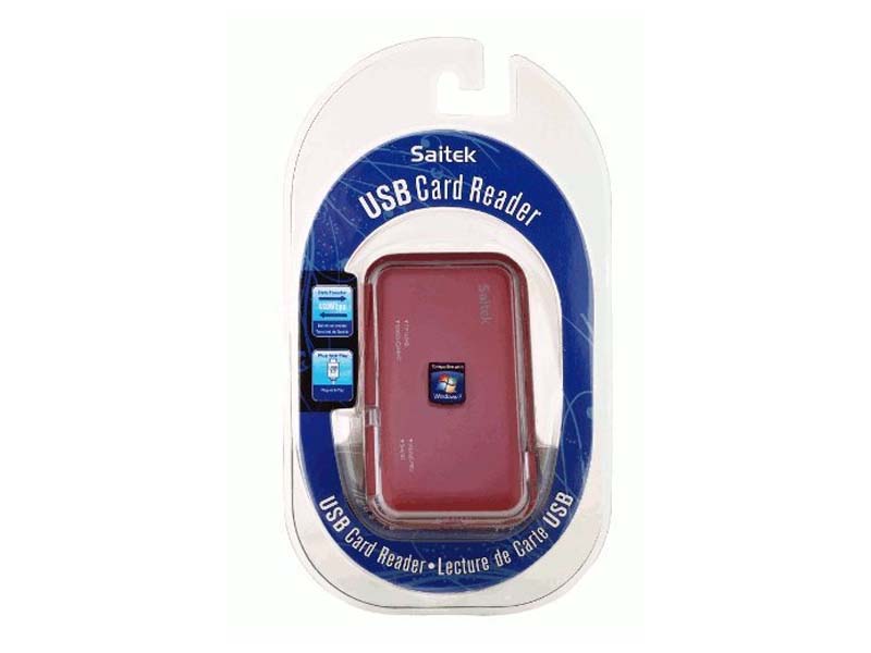 SAITEK UNIVERSAL CARD READER AUBERGINE