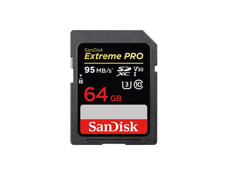 Sandisk  Extreme Pro SDXC 64GB - 95MB/s V30 UHS-I U3