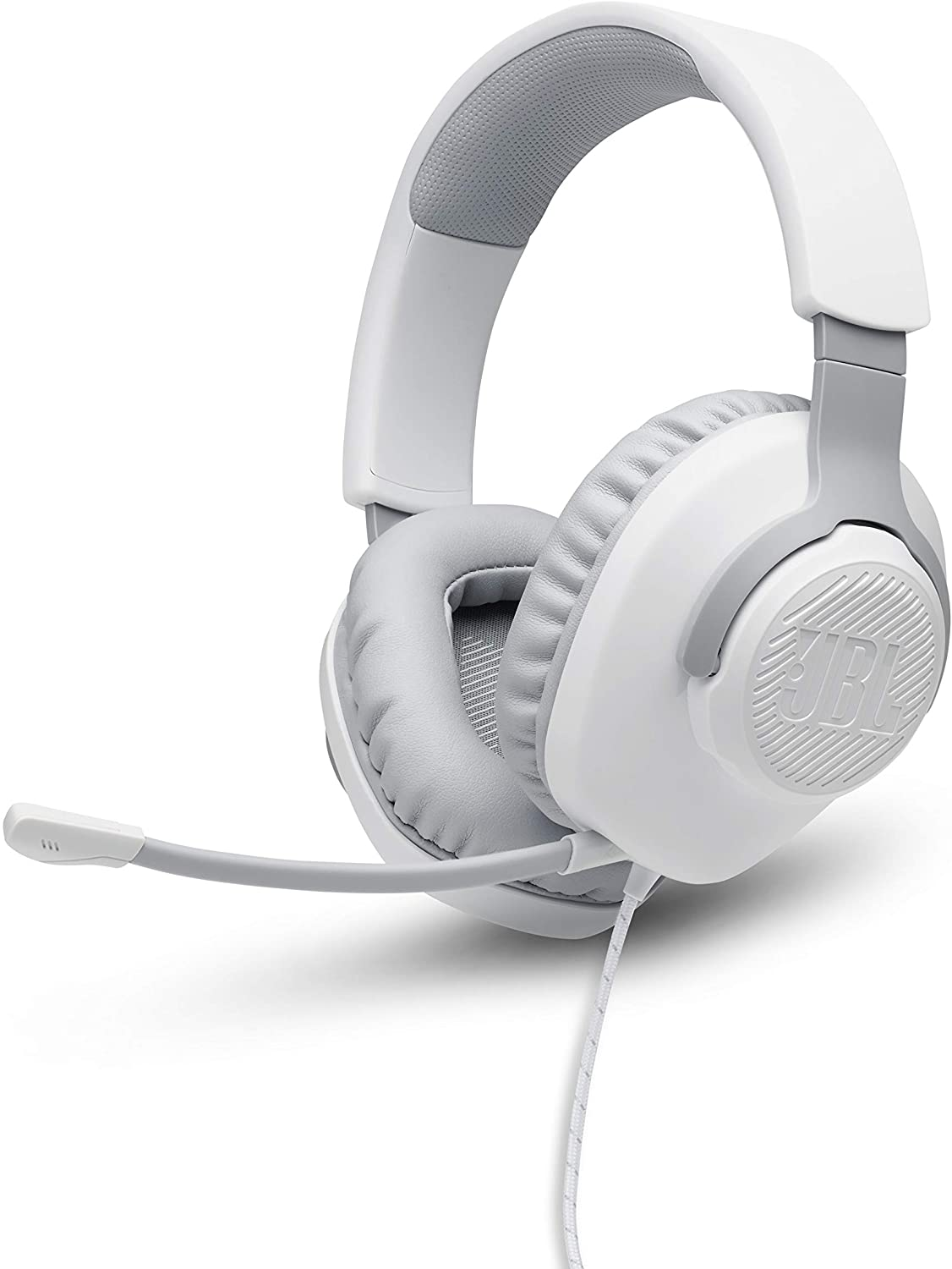 JBL Quantum 100, Over-Ear Wired Gaming Headset (White)