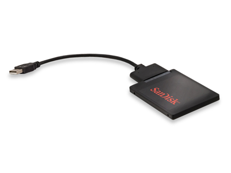 Sandisk Notebook Upgrade Kit for SSD-USB to SATA Cable with software download for cloning your HDD t