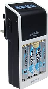 ANSMANN COMFORT PLUS including 4x AA2500mh Battery Charger