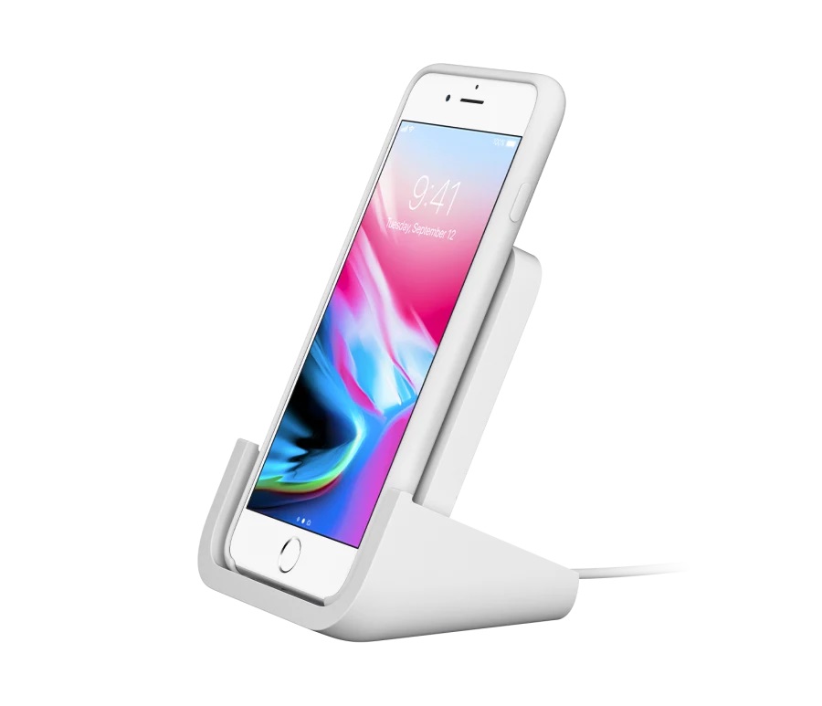 Wireless Charger Logitech Powered EU-Adap, 7,5W, white