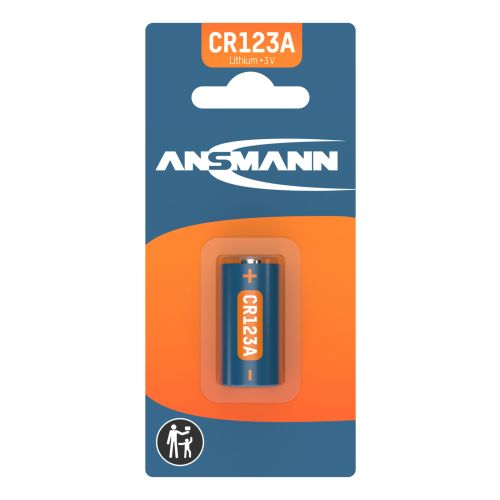ANSMANN CR123 A - Pack of 1,Non - Rechargeable Batteries,Lithium Photocell Range