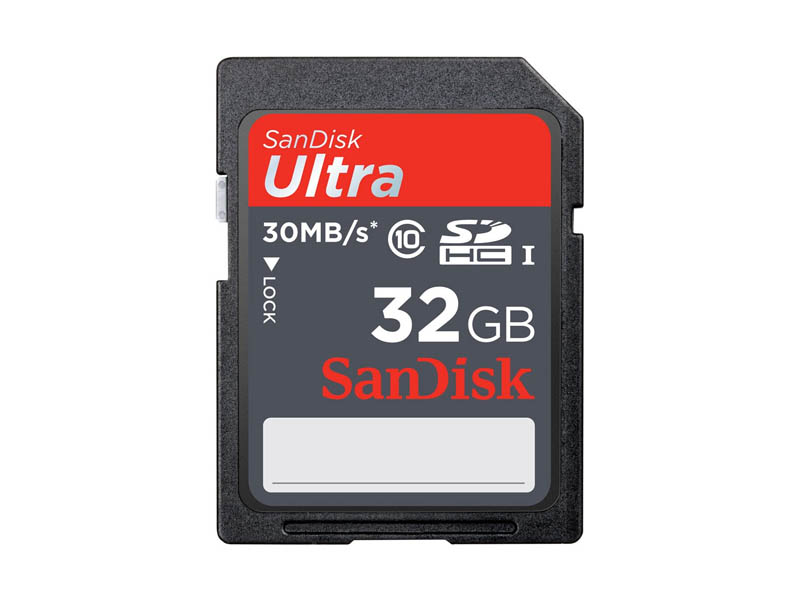 Sandisk  SDHC 32GB 30M/Bs CL10