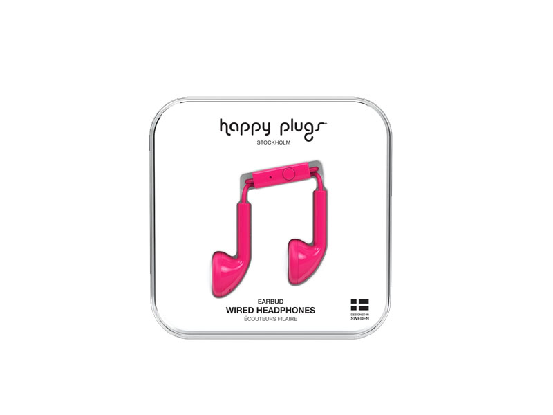 Happy Plugs Earbud Cerise, Headphones