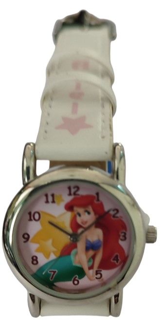 DISNEY WATCH ANALOG 4U  WHITE ARIEL