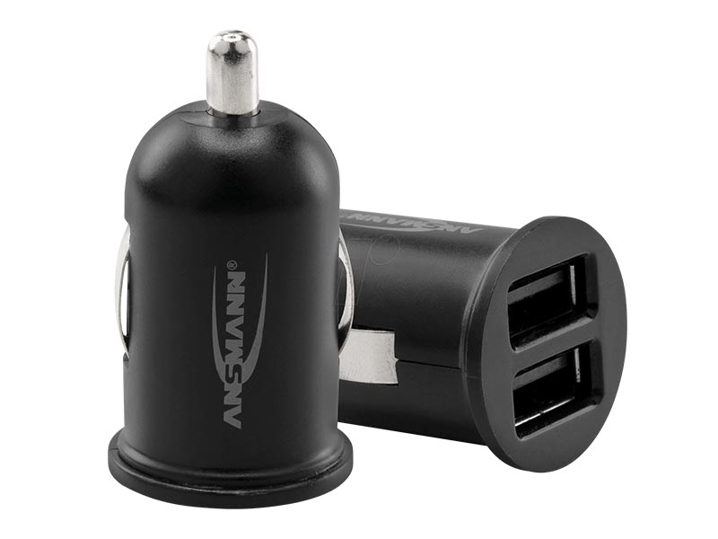 ANSMANN USB Car Charger 2.4A - 2 Port - Smart IC - NEW,Travel Power,USB Car Chargers