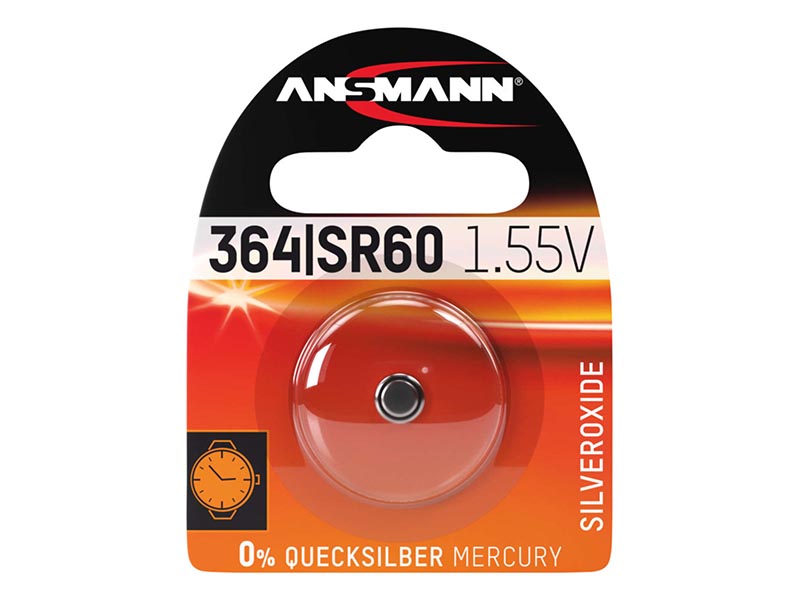 ANSMANN SR60 / 364,Non - Rechargeable Batteries,Silver Oxide Cells in Blister Packs